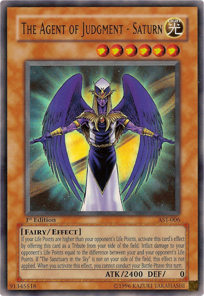 The Agent of Judgment - Saturn [AST-006] Ultra Rare | Good Games Adelaide SA