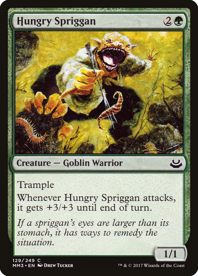 Hungry Spriggan 129 (Modern Masters 2017)  - Foil | Good Games Adelaide SA