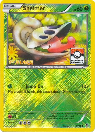 Shelmet 8 111 Pokemon League 1st Place 008/111 (League & Championship Cards)  - Reverse Holofoil | Good Games Adelaide SA