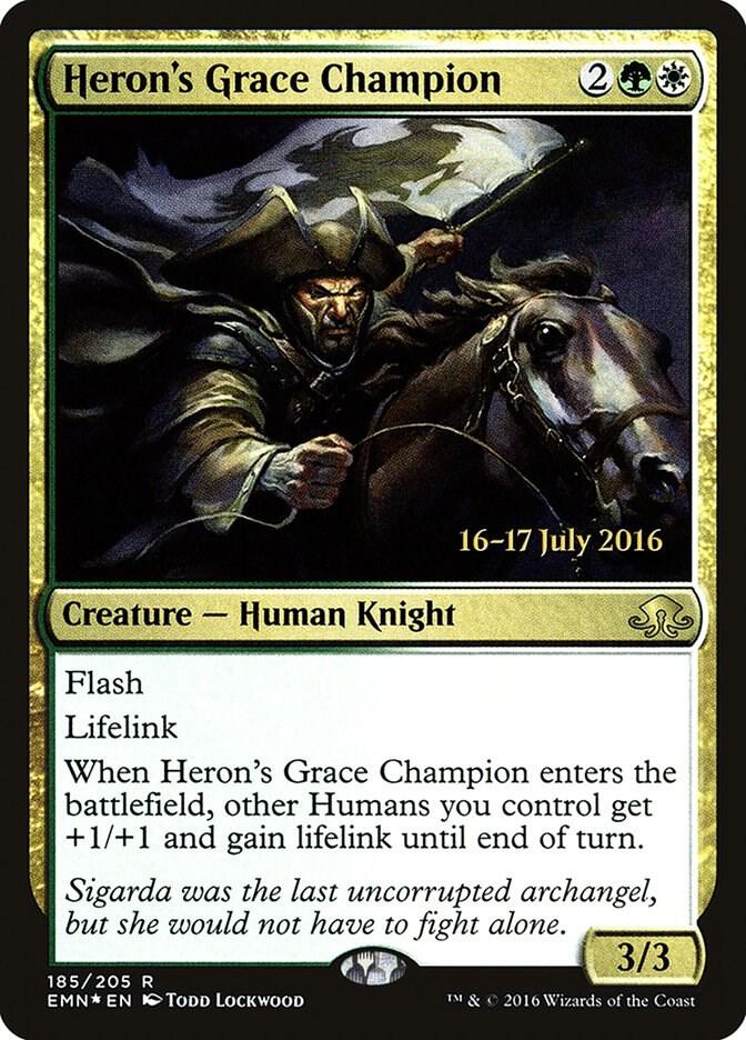 Herons Grace Champion 185 (Prerelease Cards)  - Foil | Good Games Adelaide SA