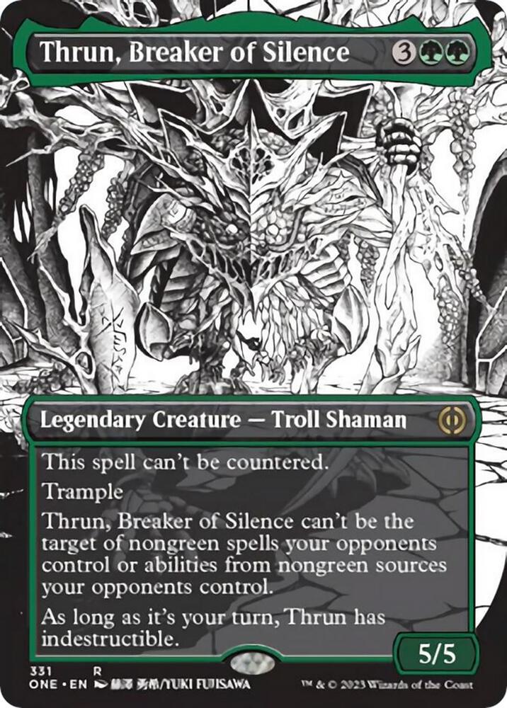 Thrun, Breaker of Silence 331/271 (Phyrexia: All Will Be One)  - Borderless | Good Games Adelaide SA