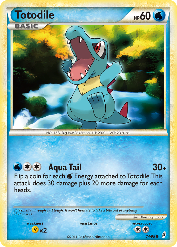 Totodile (74/95) [HeartGold & SoulSilver: Call of Legends] | Good Games Adelaide SA