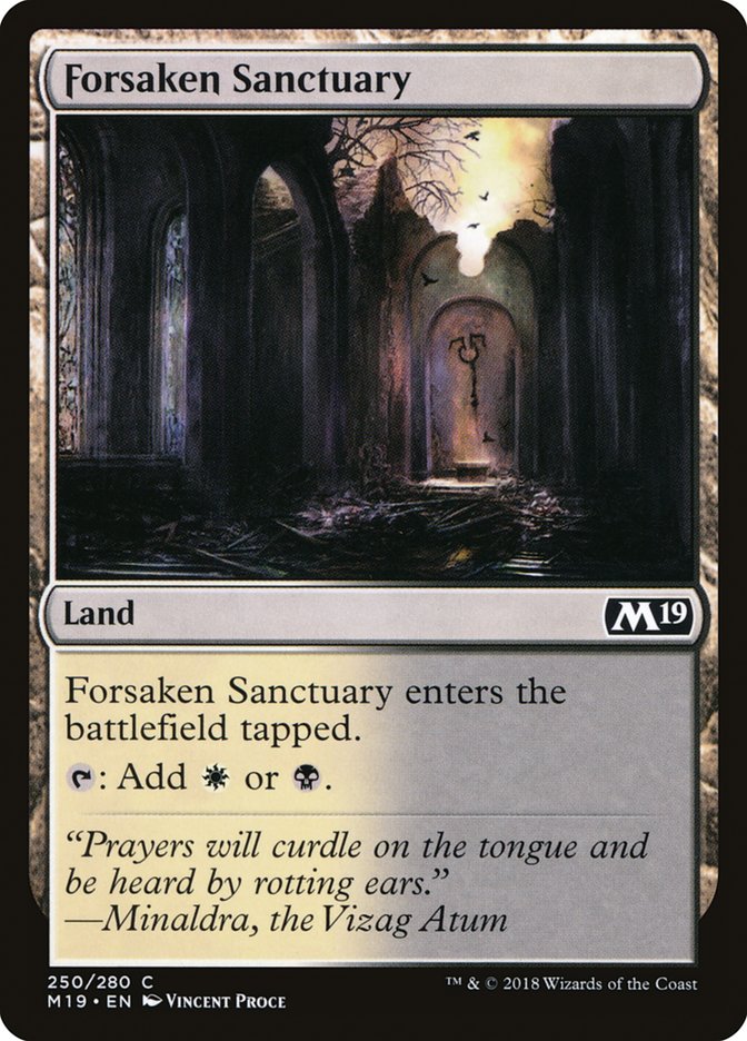 Forsaken Sanctuary [Core Set 2019] | Good Games Adelaide SA