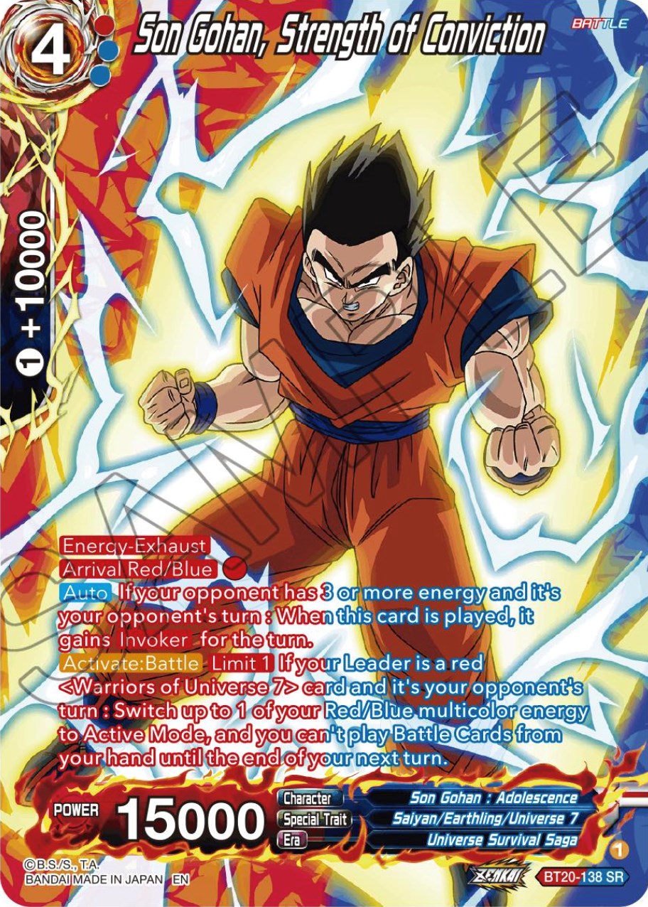 Son Gohan, Strength of Conviction (Silver Foil) (BT20-138) [Power Absorbed] | Good Games Adelaide SA