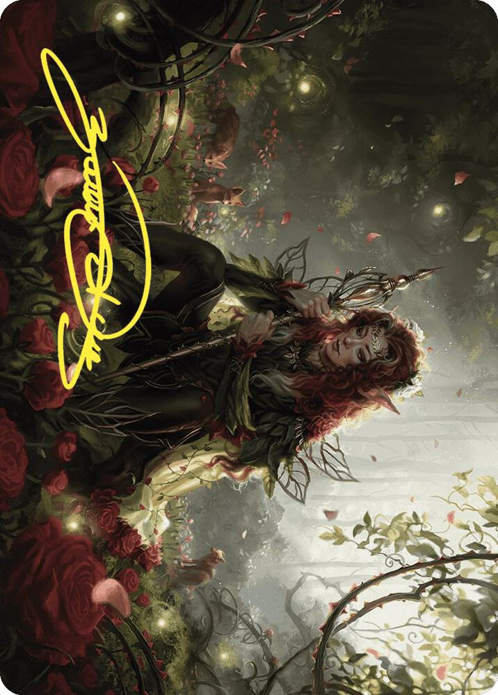 Yenna Redtooth Regent Art Card Gold Stamped Signature 35 (Art Series: Wilds of Eldraine)  | Good Games Adelaide SA