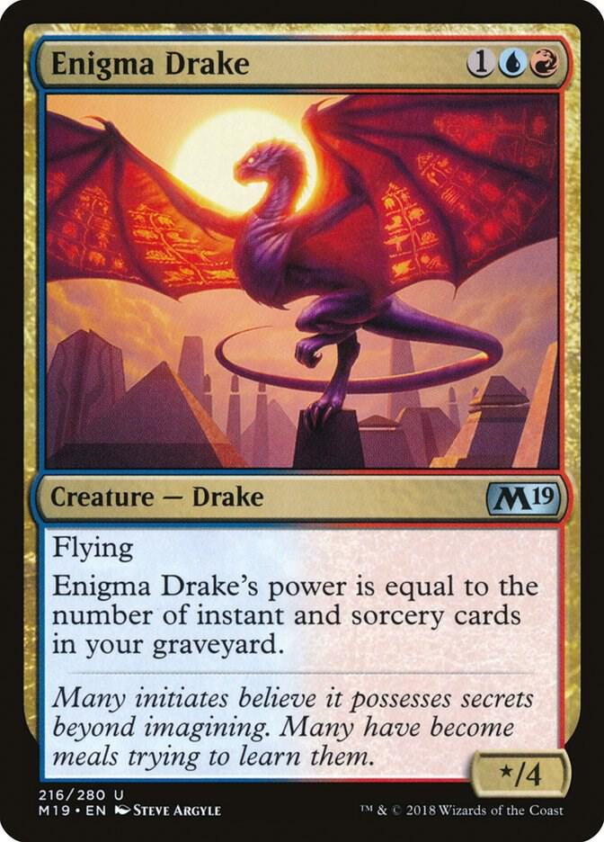 Enigma Drake 216 (Core Set 2019)  - Foil | Good Games Adelaide SA