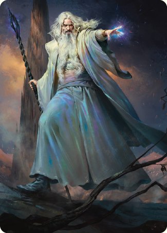 Saruman of Many Colors Art Card [The Lord of the Rings: Tales of Middle-earth Art Series] | Good Games Adelaide SA
