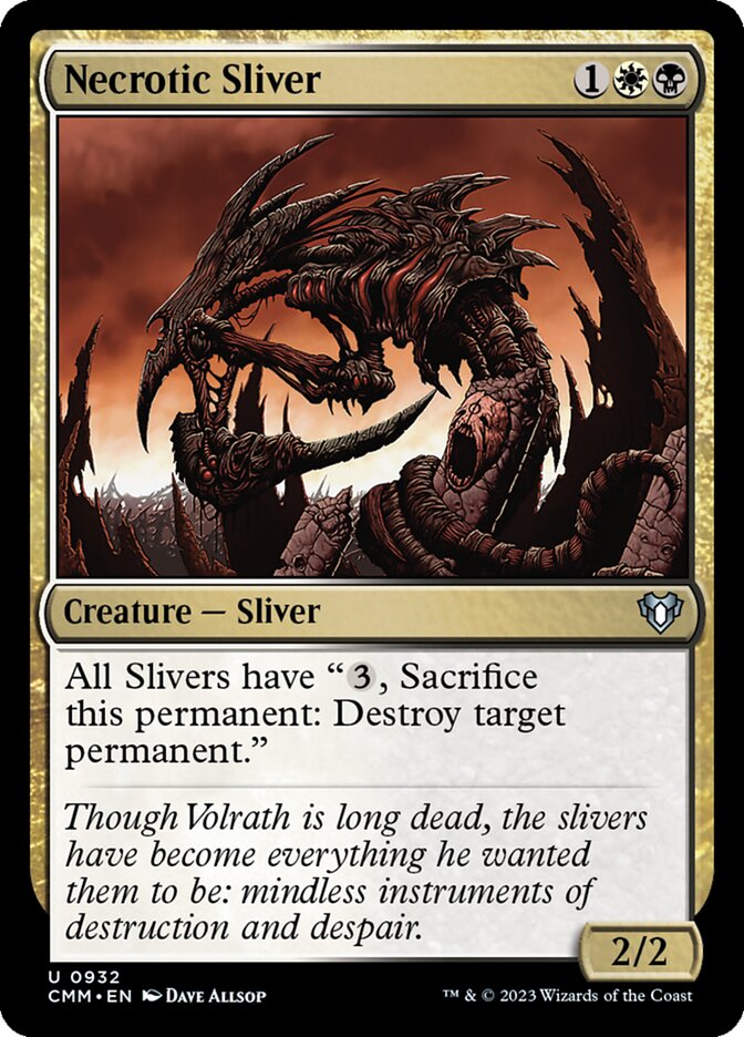 Necrotic Sliver 932 (Commander Masters)  | Good Games Adelaide SA