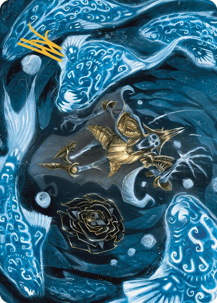 Eaten by Piranhas Art Card Gold Stamped Signature 11 (Art Series: The Lost Caverns of Ixalan)  | Good Games Adelaide SA