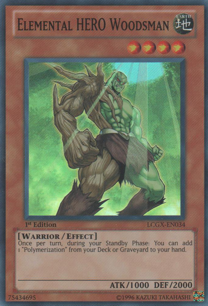 Elemental HERO Woodsman [LCGX-EN034] Super Rare | Good Games Adelaide SA