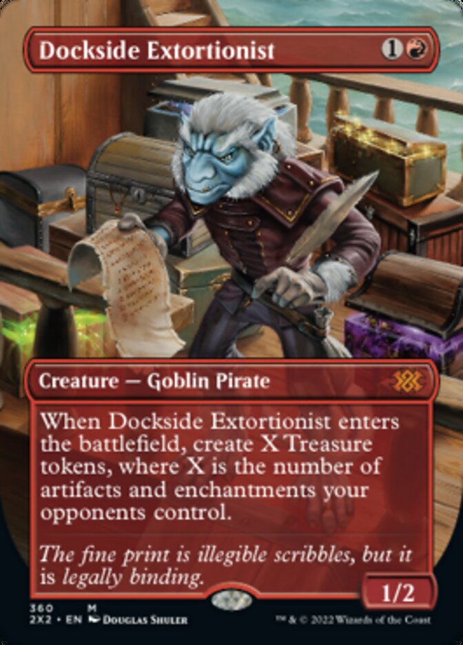 Dockside Extortionist (Borderless Alternate Art) [Double Masters 2022] | Good Games Adelaide SA