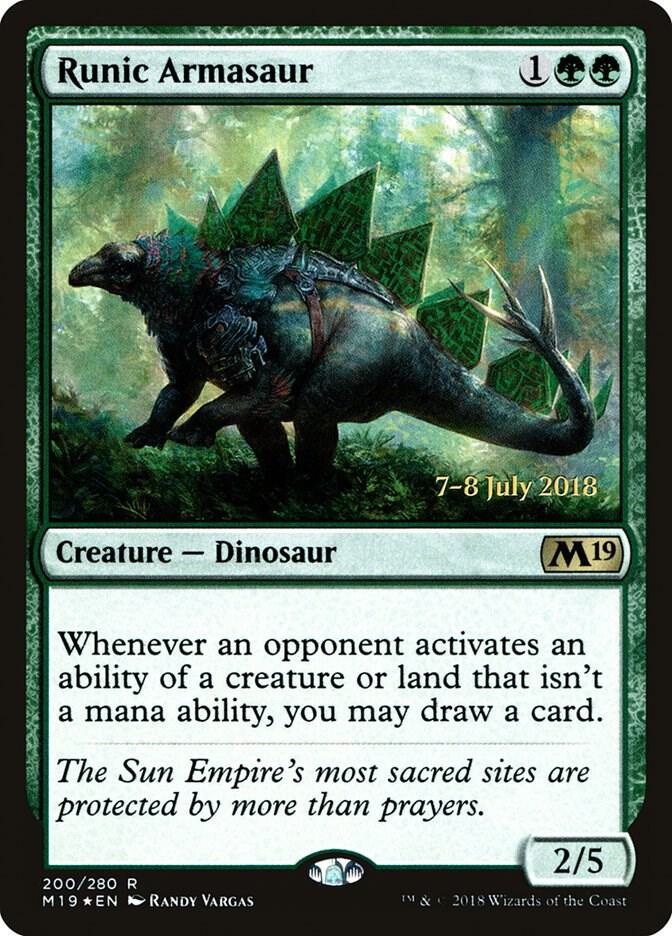 Runic Armasaur 200 (Prerelease Cards)  - Foil | Good Games Adelaide SA