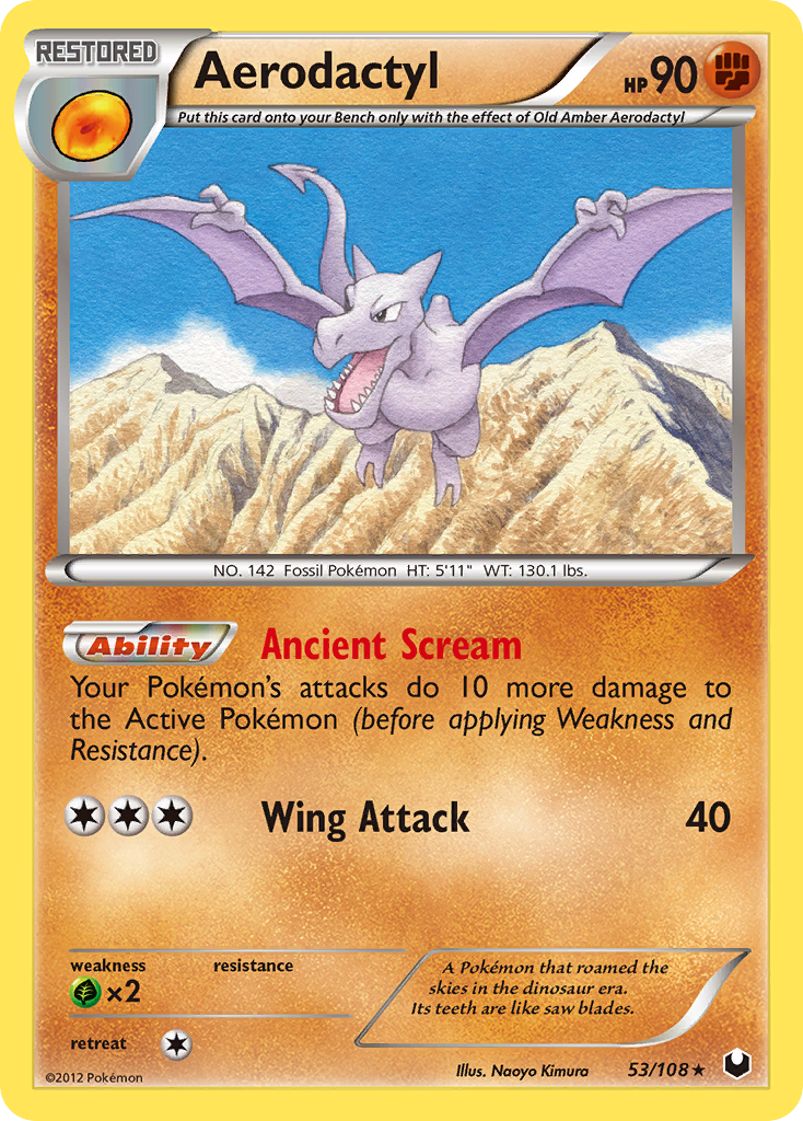 Aerodactyl (53/108) [Black & White: Dark Explorers] | Good Games Adelaide SA