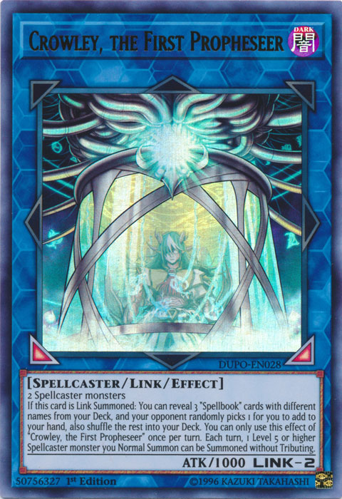 Crowley, the First Propheseer [DUPO-EN028] Ultra Rare | Good Games Adelaide SA
