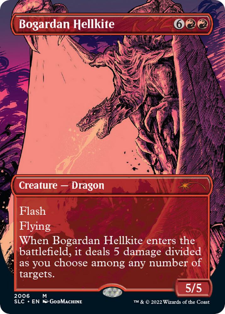 Bogardan Hellkite 2006 (Secret Lair: 30th Anniversary Countdown Kit)  - Borderless Foil | Good Games Adelaide SA