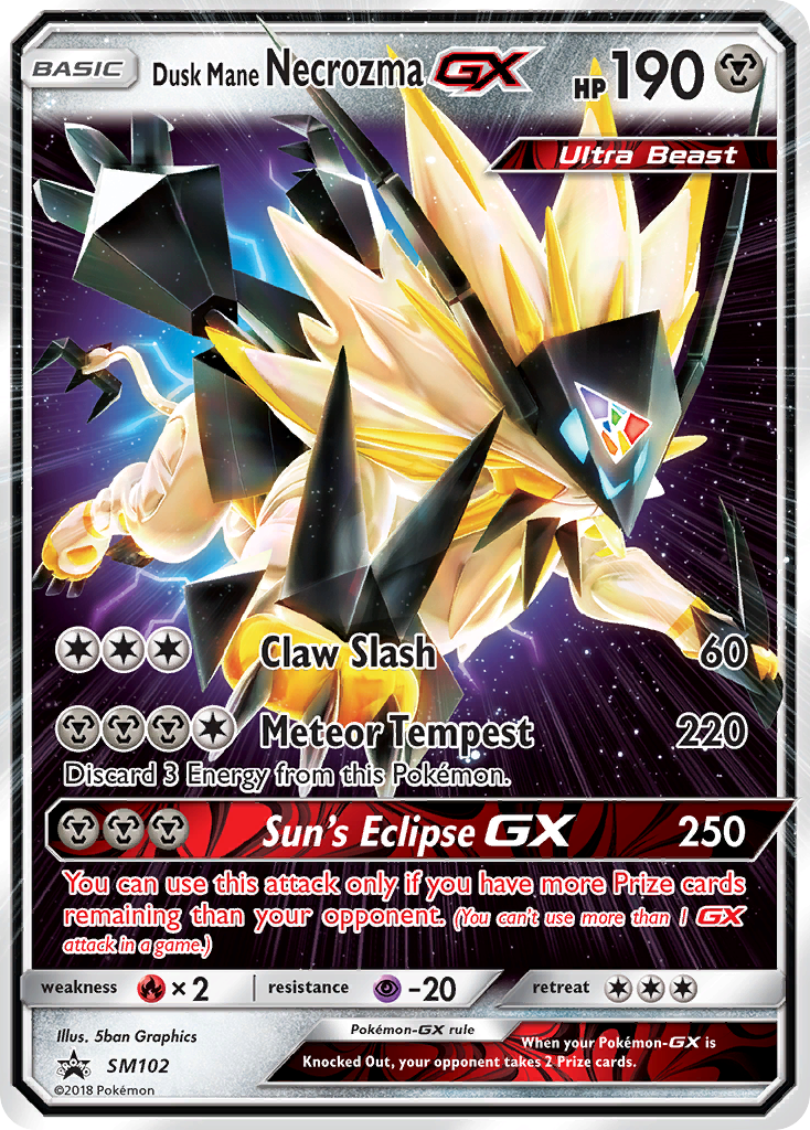 Dusk Mane Necrozma GX (SM102) [Sun & Moon: Black Star Promos] | Good Games Adelaide SA