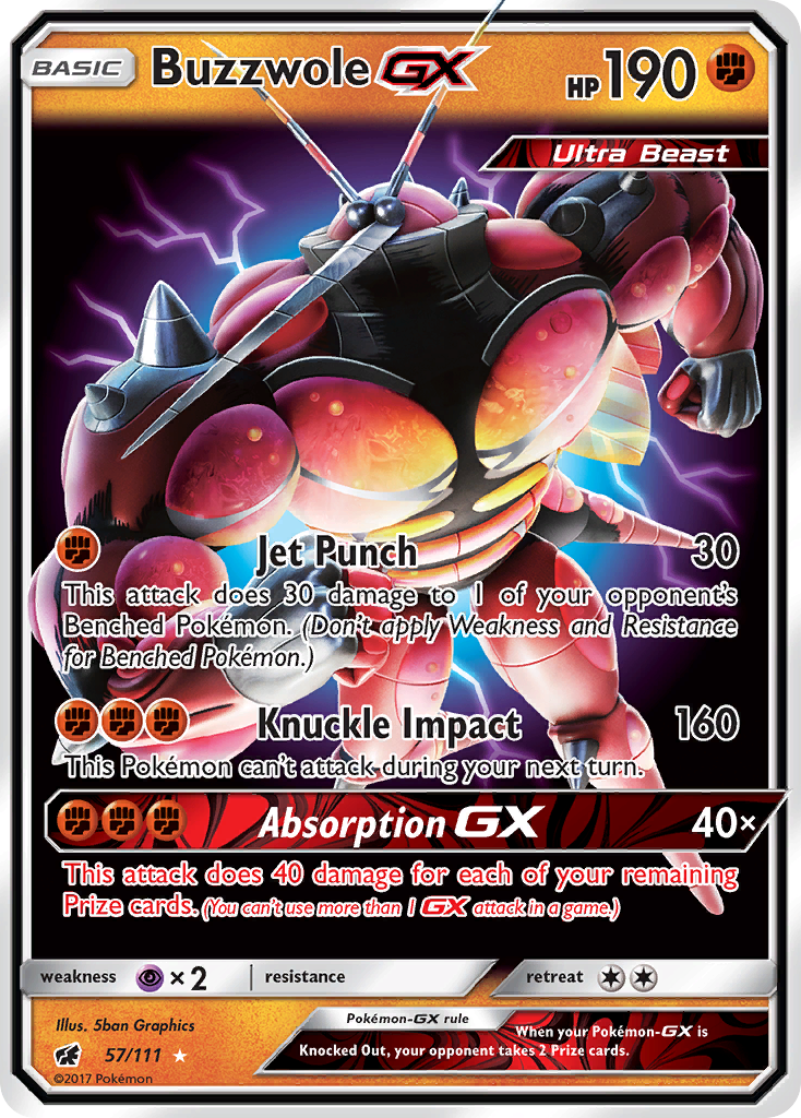 Buzzwole GX (57/111) [Sun & Moon: Crimson Invasion] | Good Games Adelaide SA