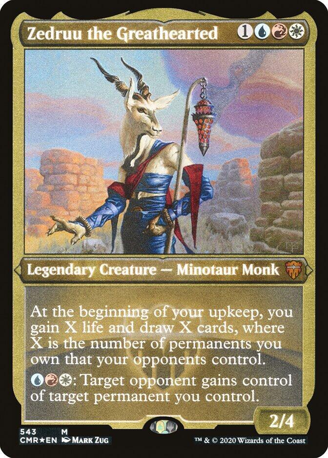 Zedruu the Greathearted Foil Etched 543 (Commander Legends)  - Foil | Good Games Adelaide SA