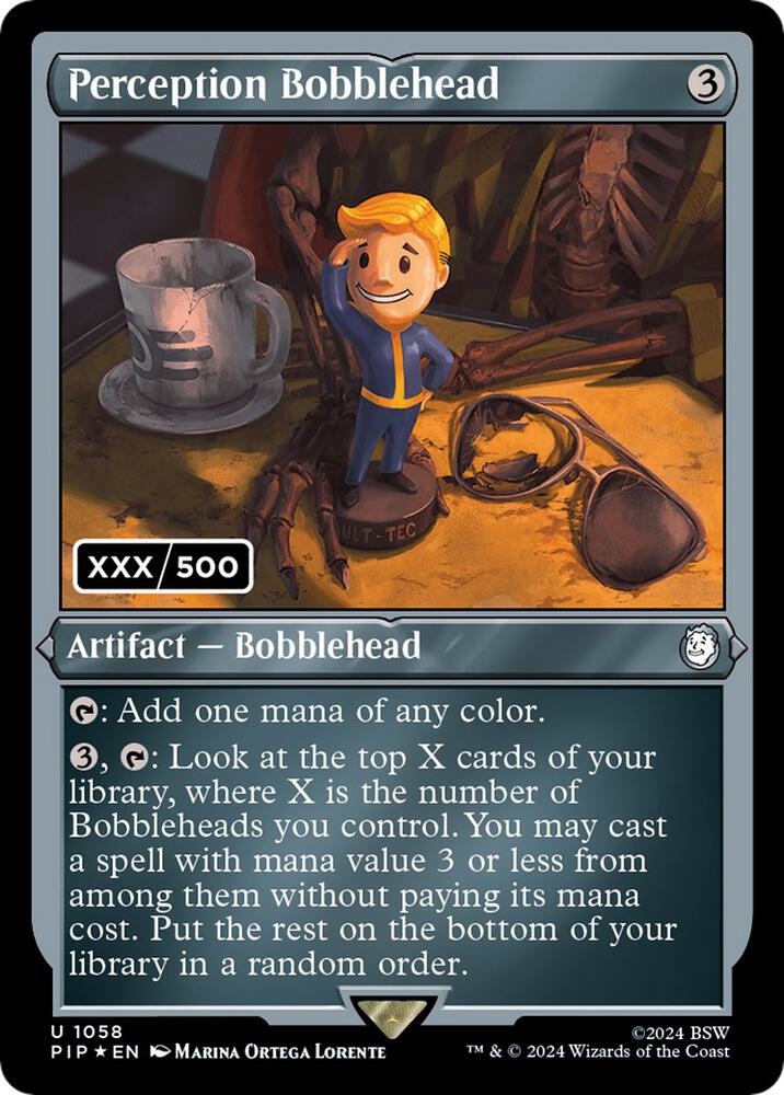 Perception Bobblehead Serialized 1058 (Universes Beyond: Fallout)  - Foil | Good Games Adelaide SA