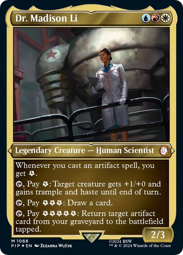 Dr Madison Li Display Commander Thick Stock 1066 (Universes Beyond: Fallout)  - Foil | Good Games Adelaide SA