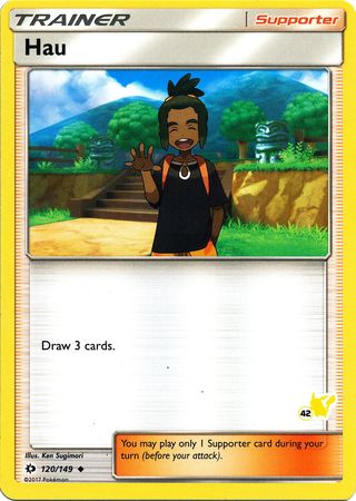 Hau (120/149) (Pikachu Stamp #42) [Battle Academy 2020] | Good Games Adelaide SA