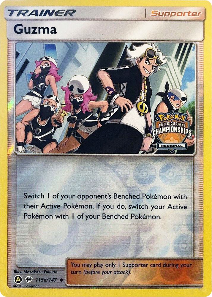 Guzma 115a 147 Regional Championships 115a/147 (League & Championship Cards)  - Reverse Holofoil | Good Games Adelaide SA