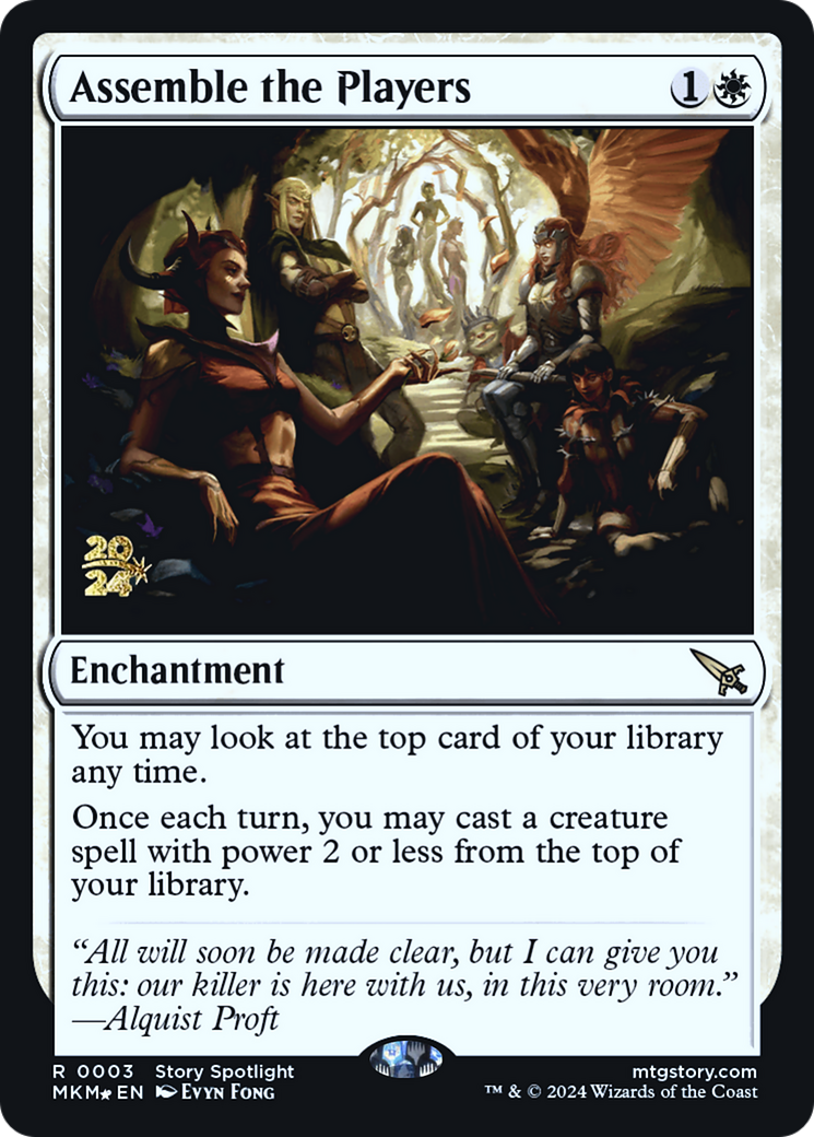 Assemble the Players [Murders at Karlov Manor Prerelease Promos] | Good Games Adelaide SA