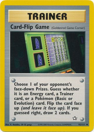 Card-Flip Game (92/111) [Neo Genesis Unlimited] | Good Games Adelaide SA
