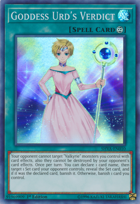 Goddess Urd's Verdict [SHVA-EN010] Super Rare | Good Games Adelaide SA