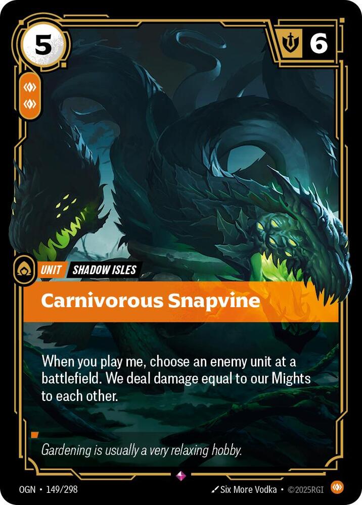 Carnivorous Snapvine 149/298 (Origins)  - Foil | Good Games Adelaide SA