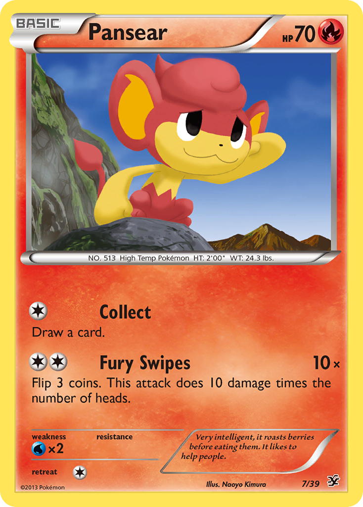Pansear (7/39) [XY: Kalos Starter Set] | Good Games Adelaide SA
