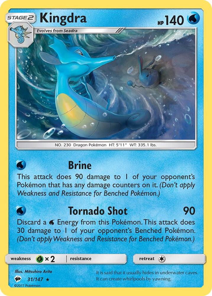 Kingdra 31/147 (SM - Burning Shadows)  - Holofoil | Good Games Adelaide SA