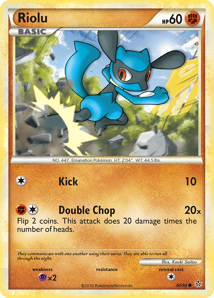 Riolu (60/95) [HeartGold & SoulSilver: Unleashed] | Good Games Adelaide SA
