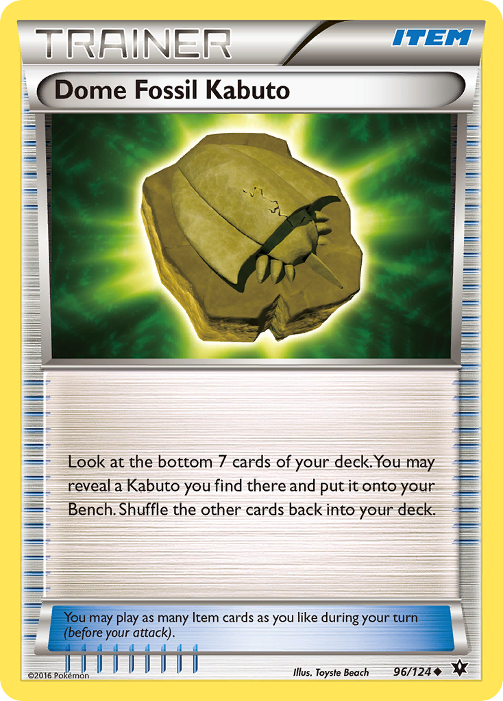 Dome Fossil Kabuto (96/124) [XY: Fates Collide] | Good Games Adelaide SA