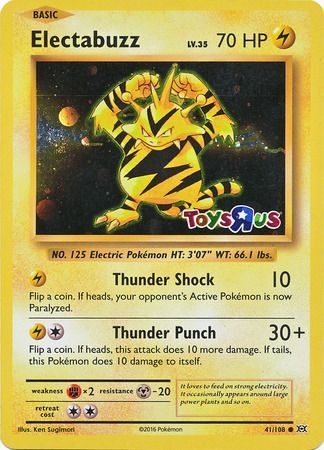 Electabuzz (41/108) (Toys R Us Promo) [XY: Evolutions] | Good Games Adelaide SA