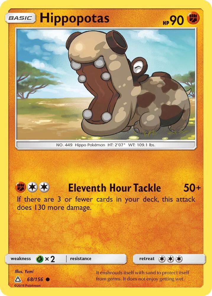 Hippopotas 68/156 (SM - Ultra Prism)  | Good Games Adelaide SA