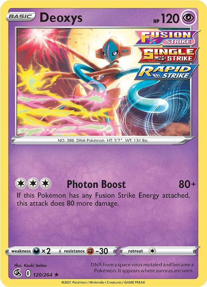 Deoxys 120/264 (SWSH08: Fusion Strike)  - Holofoil | Good Games Adelaide SA