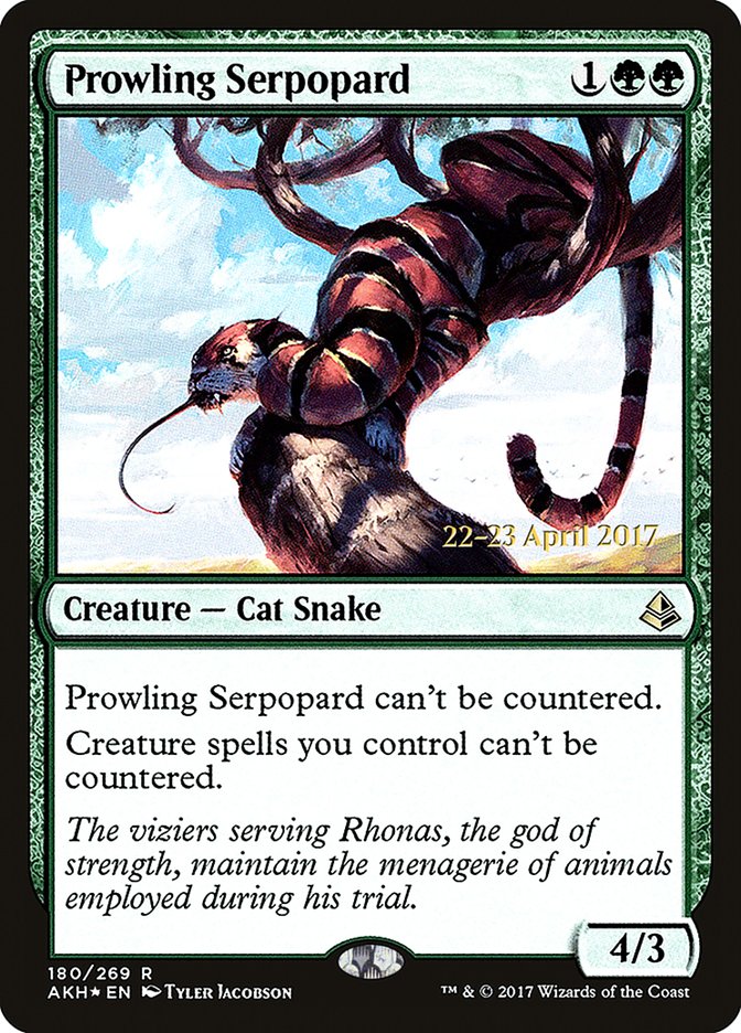 Prowling Serpopard [Amonkhet Promos] | Good Games Adelaide SA