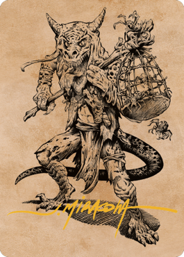 Taunting Kobold Art Card (Gold-Stamped Signature) [Commander Legends: Battle for Baldur's Gate Art Series] | Good Games Adelaide SA