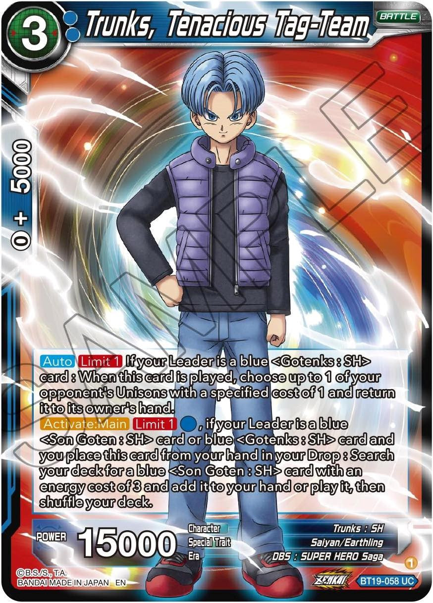 Trunks, Tenacious Tag-Team (BT19-058) [Fighter's Ambition] | Good Games Adelaide SA