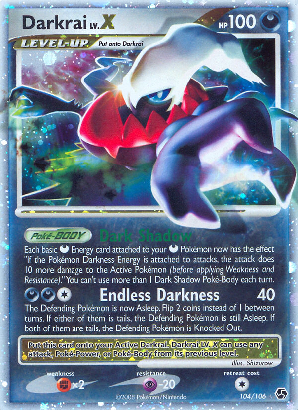 Darkrai LV.X (104/106) [Diamond & Pearl: Great Encounters] | Good Games Adelaide SA