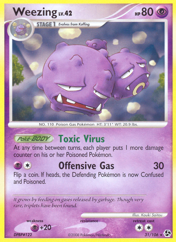 Weezing (31/106) [Diamond & Pearl: Great Encounters] | Good Games Adelaide SA