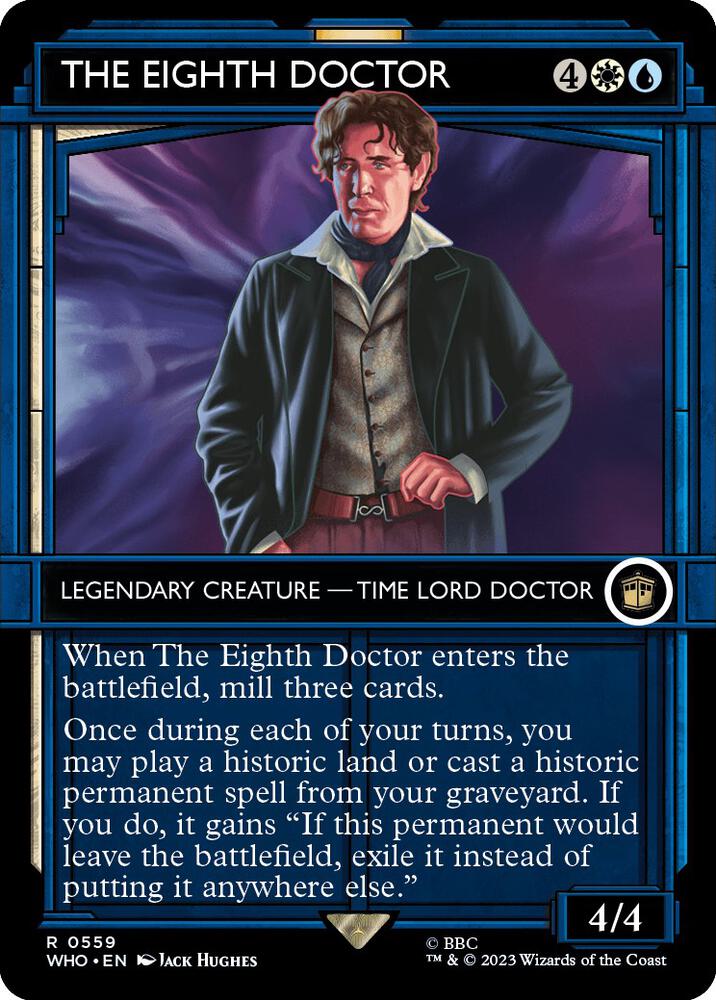 The Eighth Doctor 559 (Universes Beyond: Doctor Who)  - Showcase Foil | Good Games Adelaide SA
