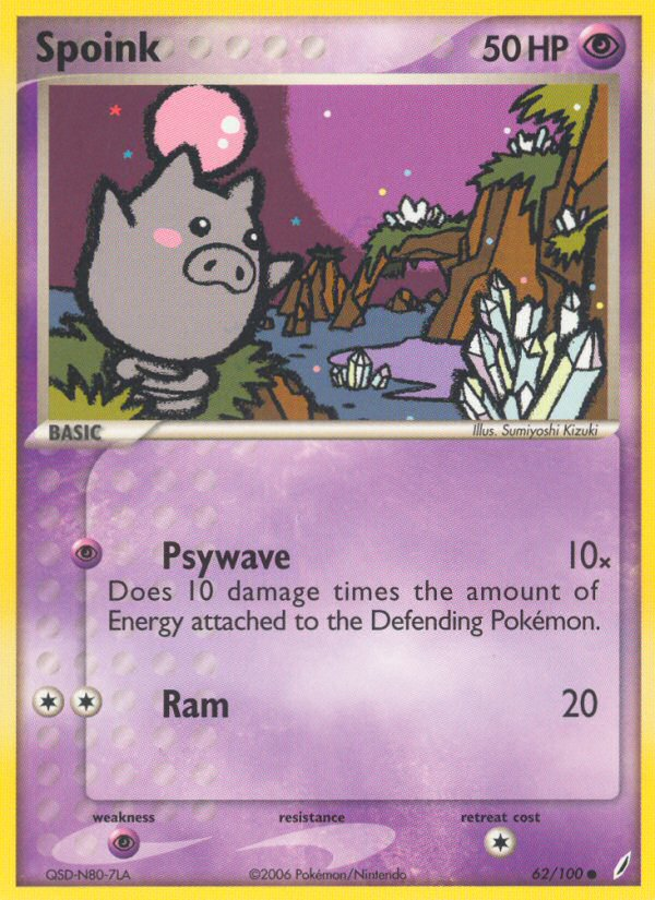 Spoink (62/100) [EX: Crystal Guardians] | Good Games Adelaide SA