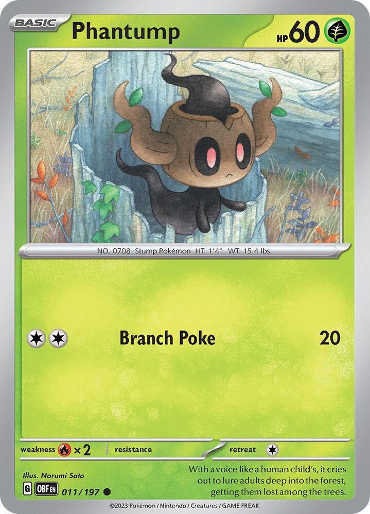 Phantump 011/197 (SV03: Obsidian Flames)  | Good Games Adelaide SA