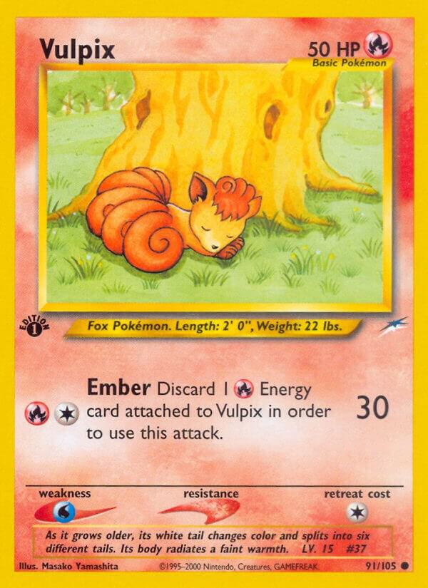 Vulpix 091/105 (Neo Destiny)  - 1st Edition | Good Games Adelaide SA