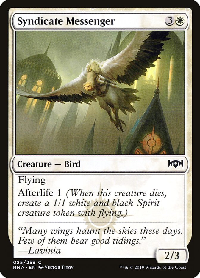 Syndicate Messenger [Ravnica Allegiance] | Good Games Adelaide SA