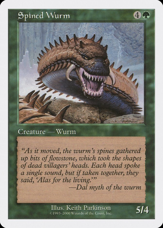 Spined Wurm [Magazine Inserts] | Good Games Adelaide SA