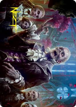 Undead Butler Art Card Gold Stamped Signature 37 (Art Series: Innistrad: Crimson Vow)  | Good Games Adelaide SA