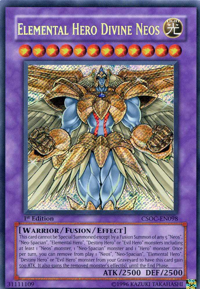 Elemental Hero Divine Neos [CSOC-EN098] Secret Rare | Good Games Adelaide SA